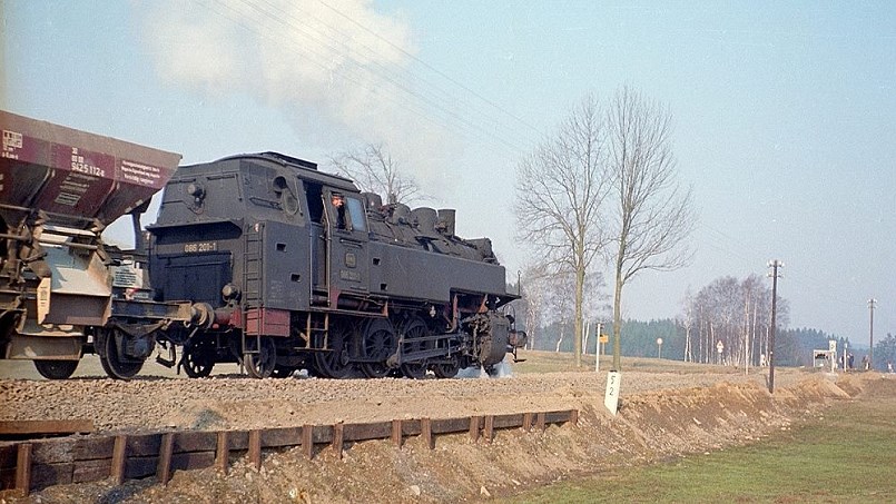 Bauarbeiten mit 086 201-1 - Bauarbeiten in Hildbrandsgrün - Foto: Werner Peterlick