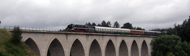 18 201 auf dem Unterkotzauer-Viadukt - Foto: Christian Hösch, Hof