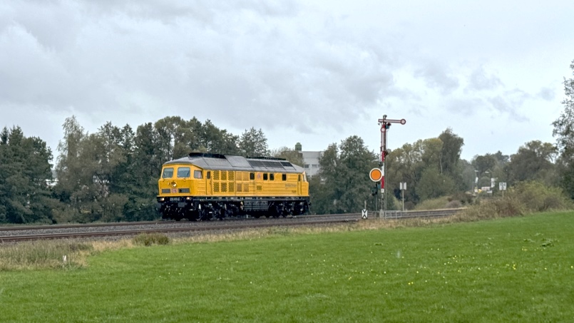 Reger Verkehr auf der Ludwig-Süd-Nord-Bahn - 233 493-6 bei Münchberg Eisteich - Foto: Volker Seidel, Münchberg