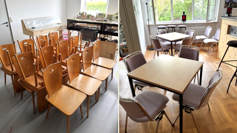 Neue Stühle braucht das ... - Foto: Volker Seidel, Münchberg