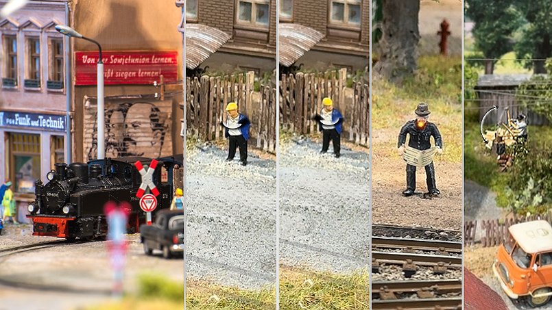 7. Dezember 2025 und 11. Januar 2026 - Münchberger Modellbahnsonntage - SDR mit bewegten Figuren - Foto: Volker Seidel, Münchberg