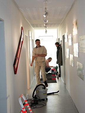 Arbeiten im neuen Vereinsheim (NVH) Foto: Jan Bulin