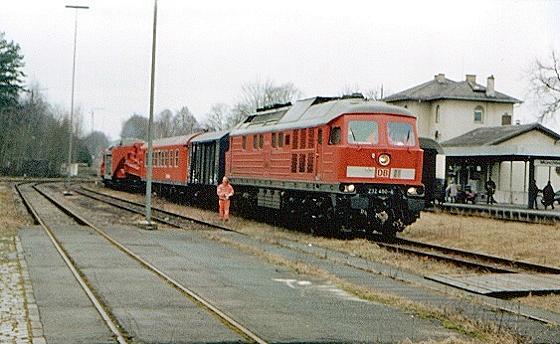 Ankunft des Gespanns im Bhf Müb.
FOTO: Martin Müller