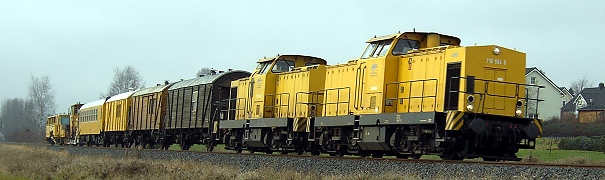 710 964-8 und 710 966-3 mit Bauzug 94140 in Münchberg - Foto: Volker Seidel, Münchberg