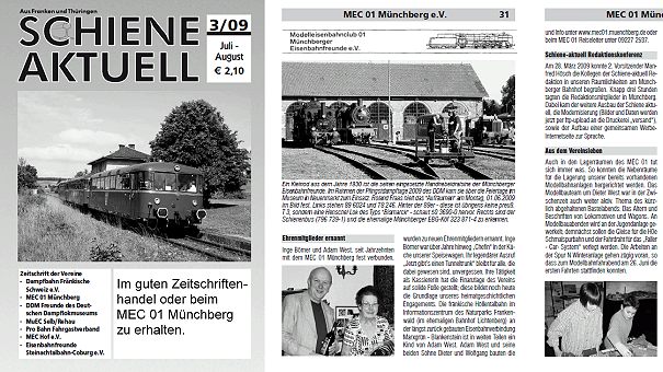 SCHIENE-aktuell 3/09 - Foto: Volker Seidel, Münchberg