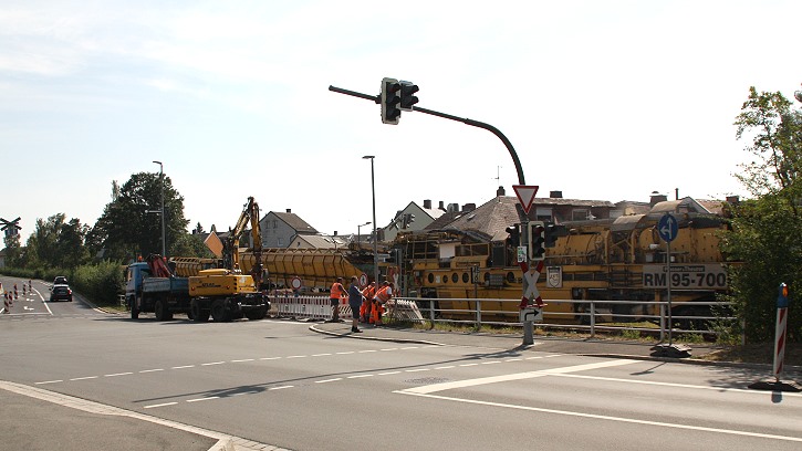 Baustelle Rehau: Komplettsanierung Richtung Landesgrenze - Foto: Andreas Rieß, Oberkotzau