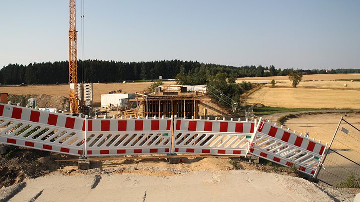 Baustelle Rehau: Komplettsanierung Richtung Landesgrenze - Foto: Andreas Rieß, Oberkotzau