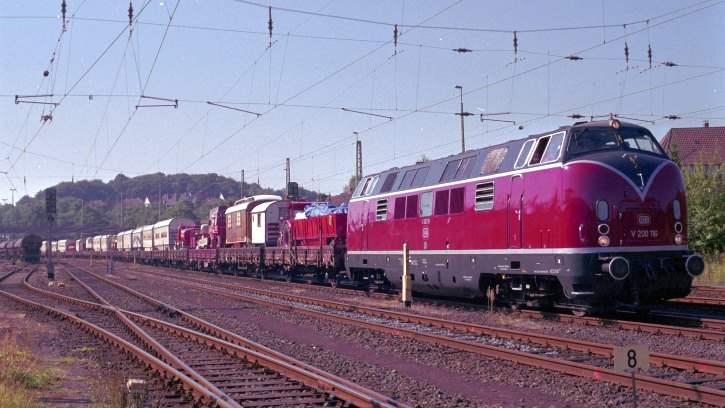 15. MEC 01 Medienabend "Mit der Eisenbahn unterwegs" - Roncalli besucht im Juli 1994 Kreiensen  - Foto: Gunter Weidanz/Slg. Holz-Koberg, Bayreuth