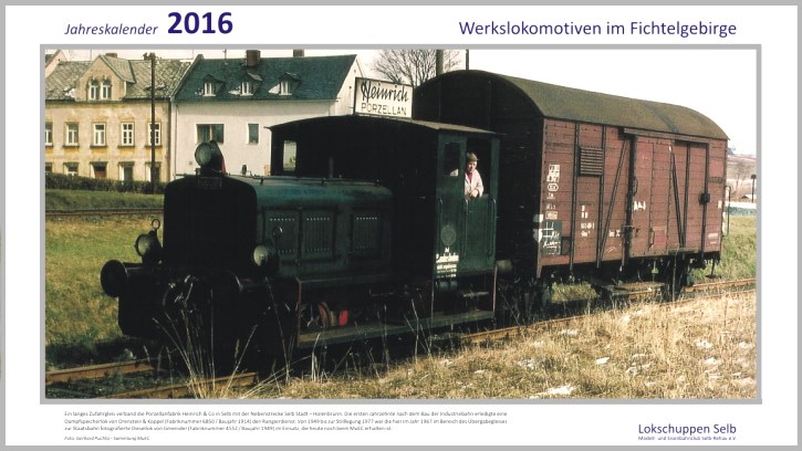 Gemeinder Diesellok der Heinrich Porzellan - Foto: Gerhard Puchta / Sammlung MuEC Selb-Rehau, Lokschuppen Selb