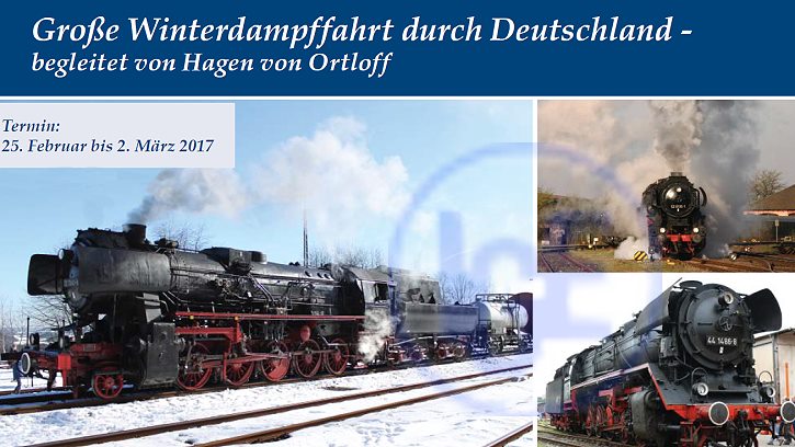 IGE Winterdampffahrt 2017 - Prospekt - Foto: IGE