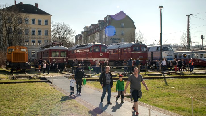 10. Dampflokfest in Dresden - Dieselloks - Foto: Max Köhler, Jägersruh