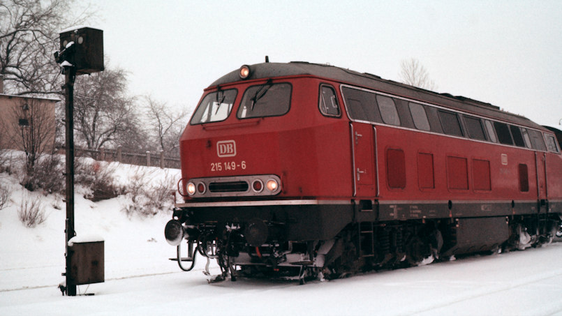 Deutsche Bundesbahn - 215 149-6 in Münchberg - Foto: Volker Seidel, Münchberg