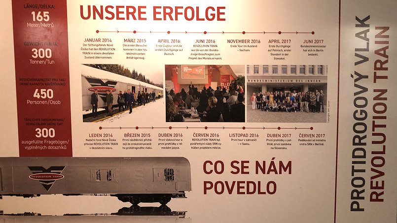 Revolution Train in Münchberg - der Zug ist ein sehr erfolgreiches tschechisch-deutsches Drogenpräventionsprojekt - Foto: Volker Seidel, Münchberg