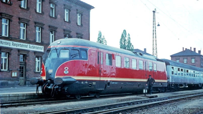 51. MEC 01 Medienabend - Kartoffelkäfer VT 92 501  in Nürnberg Rangierbahnhof Ausfahrbahnhof - Foto: Sammlung Peter Pfister