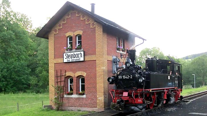 Volldampf bei der Preßnitztalbahn: Wasserhaus Steinbach - Foto: Volker Seidel, Münchberg
