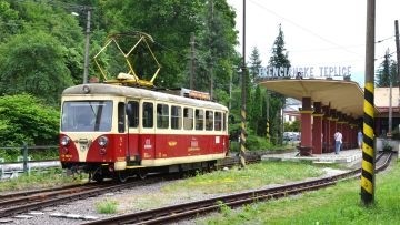 Schmalspurbahn Trenčianska Teplá-Trenčianske Teplice - Foto: Willi Haupt, Berlin